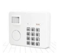 Motion Sensor Alarm, Wireless PIR Security Keypad Emergency Siren, Password Home Security Keypad Remote Infrared Detectors, for Front Door, Back Door, Garage, Shed Outbuildings