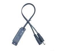 Motion Sensor, DC5-24V 5.8G Microwave Switch with Controller 360° Sensing White Black for LED Strip Lights Human Induction Detection(black)