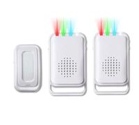 Motion Sensor Detector Doorbell Alarm, Wireless Door Chime for Home, Store, Business When Entering, Door Bell Alarms for Store Welcome Buzzer, Door Bell When Door Opens (2 Sensor & 1 Doorbell)