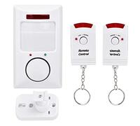 Motion Sensor Door Chime and Motion Sensor Alarm Indoor, 105dB Wireless Infrared Detector for Home Security, Wall Alert with Long Range Remote Control and Owner Delay