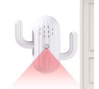 Motion Sensor Door Reminder Alarm - Voice Prompt Safety Device, Adjustable Volume | ABS 11x10.2cm 150g Infrared 120 Degree Detection Smart Entry Exit Alert System Suitable Elderly Home Store Supermark