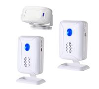 Motion Sensor Doorbell Chime Alarm, Door Bell Chime for Business When Entering, Store Welcome Buzzer, Door Chimes When Door Opens, Mailbox Alert, Caregiver Reminder for Elderly (1 Sensor & 2 Doorbell)