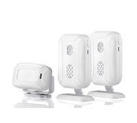 Motion Sensor Doorbell for Business Entry, Store Welcome Buzzer Monitor, Outdoor Door Chime Kit: Infrared Motion Sensor Detector for Elderly Caregiver Reminder - LED Indicators