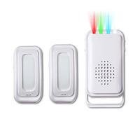Motion Sensor Doorbell for Business Store Entry Alert, Welcome Buzzer Monitor Detector Door Chime Alarm for Home Elderly (2 Sensor & 1 Receiver)