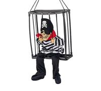 Motion Sensor Halloween Decorations Prisoner Cage Ghost Hangable