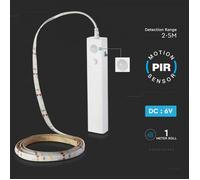 Motion Sensor LED Strip Light 1m Magnetic Tape For Kitchen Cabinet Shelf TV