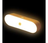 Motion Sensor Light Indoor - Wireless Magnetic LED Night Lamp, Automatic Detection Light, Energy-Saving Home Lighting | Compact for Closet Storage, Kitchen Cabinets, Stairs, Bedroom Walls, Decorative