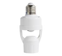 Motion Sensor Light Socket - Smart Infrared Lamp Holder, E27 Screw In Radar Sensor Adapter with Auto On Off Feature, Intelligent Bulb Socket and Human Detection Function, Energy Saving Light Control