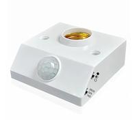 Motion Sensor Light Socket, Smart Motion Sensor Socket for E26/E27 Bulbs, Auto Control Lighting Sockets Adapter, Motion-Activated Lamp Holder for Corridor Storage Room Garage