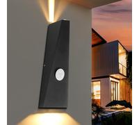 Motion Sensor Lights Outdoor, Up Down Outdoor Lights with Motion Sensor IP65 Waterproof PIR Light Mains Powered 12W Modern LED Lighting Exterior Lamp Sconce for Garden Patio Doorway