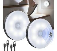 Motion Sensor Night Light 2 Pack LED Night Lights, Dusk to Dawn Motion Sensor for Bedroom, Bathroom, Toilet, Stairs, Kitchen, Hallway