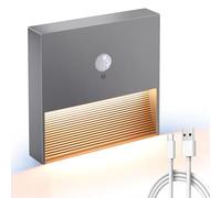 Motion Sensor Night Light, Rechargeable Motion Sensor Lights Indoor, Adjustable Brightness，3000K with Magnetic Base for Wall, Stairs, Cabinet, Hallway (1 Pack)