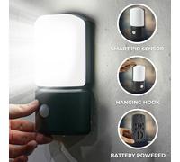 Battery Power Outdoor PIR Motion Sensor Security LED Wall Welcome Light | Camping Garden