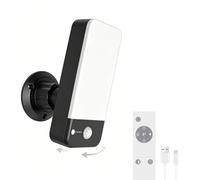 Motion Sensor Outdoor Lights,12000mAh Battery Rechargeable Outdoor Wall Lights with Remote Control,3 Modes,3 Colors（3000K~6000K),10 Brightness,Timer,80°/360°Adjustable,IP65 Waterproof Security Lights