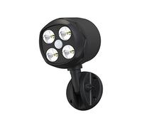 Motion Sensor Outdoor Lights, Quiltered Battery Operated Outdoor Lights, 600LM Motion Detector Lights for Outside, 6000K LED Security Light Battery Powered Spotlight for House Wall, Black(1 Pack)