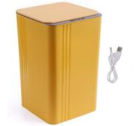Motion Sensor Smart Trash Can 30L Touchless Kitchen & Bathroom Garbage Bin with Lid Rechargeable Electric Trash Can for Office Living Room Bedroom ToiletYellow