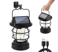Motion Sensor Solar Security Lights Outdoor Wall Mounted,4 Modes 280lm 16 LED Waterproof IP65 2400mAh USB Powered Infrared Handheld Lamp for Front Door,Fence,Garage,Garden,Patio,Yard,decking,Camping
