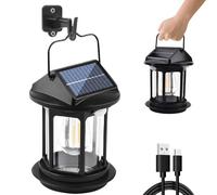 Motion Sensor Solar Security Lights Outdoor Wall Mounted,4 Modes 280lm 16 LED Waterproof IP65 2400mAh USB Powered Infrared Handheld Lamp for Front Door,Fence,Garage,Garden,Patio,Yard,decking,Camping