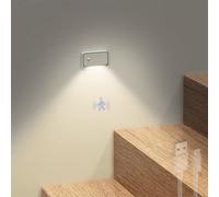 Motion Sensor Wall Lamp - Wireless USB Rechargeable LED Night Light for Indoor Use - Battery Operated Magnetic Stick-On Sconce for Bedroom, Hallway, and Toilet