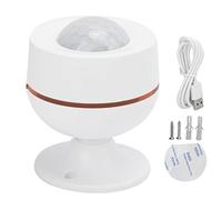 Motion Sensor with Voice Control, Infrared Temperature and Humidity Detector, Zigbee Wireless 5V - Real - Time Monitoring, Accurate Motion Tracking, Smart Home Security