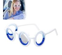 Motion Sickness Glasses, Car Sickness Glasses, Relieve Carsickness Airsickness Seasickness, Portable Anti Motion Nausea Car Sick Glasses for Kids and Adults
