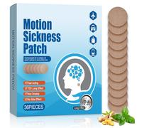Motion Sickness Patches - 36PCS Travel Sickness Patches for Anti Nausea - 72 Hours Long Lasting for Car, Sea & Air Travel