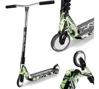 Motion Stunt Scooter - Xtreme | High End Freestyle Scooter with 120 mm Wheels | Trick Scooter for Children, Teenagers and Adults | High Quality for Ultimate Freestyle Scooter Fun (Forest)