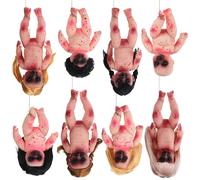 Motionchic 8 PCS Halloween Bloody Dolls with Rope - Creepy Scary Haunted Hanging Zombie Dolls for Halloween Spooky Horror Ghost Haunted House Props Decoration