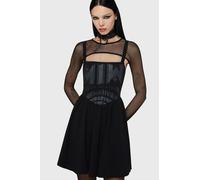 Motionless in White by Killstar Voices Spiral Mini Dress Mini Dress black S
