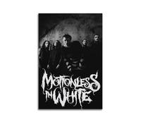 Motionless In White Print Album Cover Signed Limited Poster,Music Cover Posters,Pop Hip Hop Rap Singer Star Music Poster Aesthetic Canvas Wall Art for Girl And Boy Teens Dorm Decor 16x24inch(40x60cm)