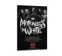 Motionless In White Print Album Cover Signed Limited Poster,Music Cover Posters,Pop Hip Hop Rap Singer Star Music Poster Aesthetic Canvas Wall Art for Girl And Boy Teens Dorm Decor 12x18inch(30x45cm)