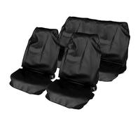 MOTIONPERFORMANCE BLACK HEAVY DUTY WATERPROOF NYLON FULL HI BACK FRONT & LO BACK REAR AIR BAG FRIENDLY CAR SEAT COVER SET