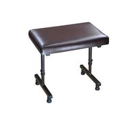 Motionperformance Essentials Black & Burgundy Musical Cushioned Flat Comfy Piano Stool