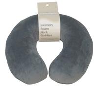 Motionperformance Essentials Super Velour Luxury Memory Foam Comfort Neck Support Cushion (Travelling, Car, Plane, TV, Reading) (Grey)