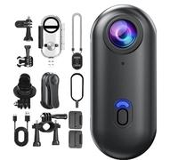 MotionTrail Nexo25 Camera,Stallion Frames Body Camera,MotionTrail Body Cam Smallest High-Res Cameras in The World,120° Ultra Wide Angle,IPX7 Waterproof with Magnetic Clip (Black-1080p)