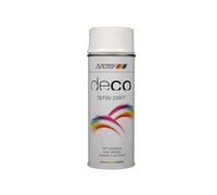 Motip® 01627 Deco Spray Paint High Gloss Ral 9016 Brilliant White 400Ml