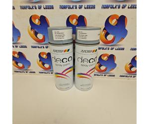Motip Deco Spray Paint High Gloss RAL 7001 Silver Grey lot of 2 cans 400ml M #74