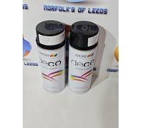 MOTIP Deco Spray Paint High Gloss RAL 9005 Deep Black 400ml X 2 Cans M #7