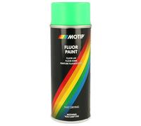 Motip Fluorescent Spray Paint M04023 - For Metal, Wood & Plastic - Green, 400 ml