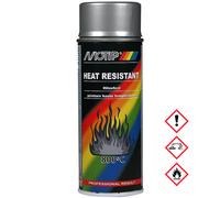 Motip M04032 Heat Resistant Spray Paint - Silver 400 ml