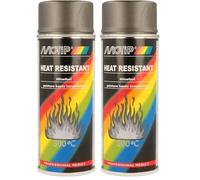MOTIP M04037 Heat Resistant Lacquer-Anthracite-400 ml (Pack of 2)