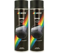 MOTIP M04052 Primer Spray - Black - 500 ml (Pack of 2)