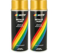 MOTIP Metallic Spray Paint - Gold - 400 ml (Pack of 2)