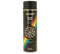 Motip Wheel Spray Paint - Matt Black - 500 ml