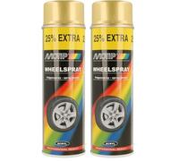 MOTIP Wheel Spray Paint - Gold - 500 ml (Pack of 2)