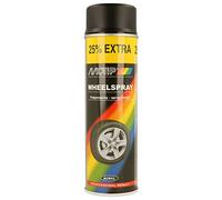 Motip Wheel Spray Paint - Matt Black - 500 ml
