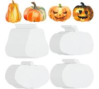 Motipuns 100 Pcs Color Diffusing Paper Pumpkins 6 Inches Assorted Shape Color Diffusing Fall Thanksgiving Crafts Watercolor Pumpkins for Autumn Arts and Crafts Decoration, 4 Styles