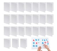 Motipuns 24 Pcs Folding Magnetic Dry Erase Activity Boards Foldable Magnetic Board Dry Erase Learning Project Scrum Folding Whiteboard for Students School Classroom