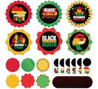 Motipuns 30 Sets Magnet Crafts Make Your Own Magnet Craft Kit DIY Decor for Home Party Favor Holiday Decoration Game Activities Supplies(Black History Month)