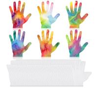 Motipuns 80 Pcs Hands Color Diffusing Paper 7.8 Inches Back to School DIY Hands Shape Color Diffusing Paper for Back to School Home Art Project Writing DIY Greeting Card Party Favor